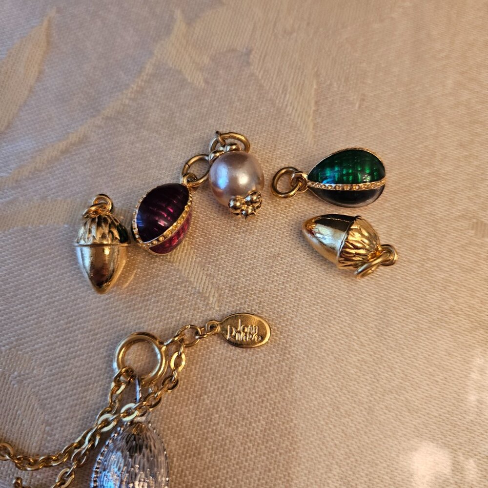 Vintage Joan Rivers Faberge Egg Necklace - Picture 14 of 16